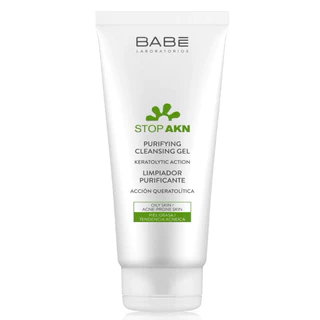 Sữa rửa mặt BABE Stop AKN Purifying Cleansing Gel cho da dầu mụn(200ml)