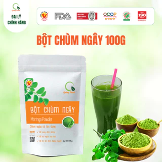 Bột Chùm Ngây Sấy Lạnh Nguyên Chất SIÊU MỊN Bổ Sun Canxi Cho Trẻ Em, Phụ Nữ Sau Sinh, Ngừa Ung Thư - Hộp 100g