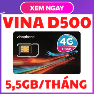 Sim 4G vina D500 trọn gói 1 năm không mất phí gia hạn sài 5GB tốc độ cao mỗi tháng