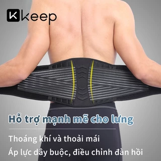 Đai lưng Keep cố định Cột Sống Thoát Vị Đĩa Đệm Chống Gù Lưng Hỗ Trợ Tập Luyện thể thao