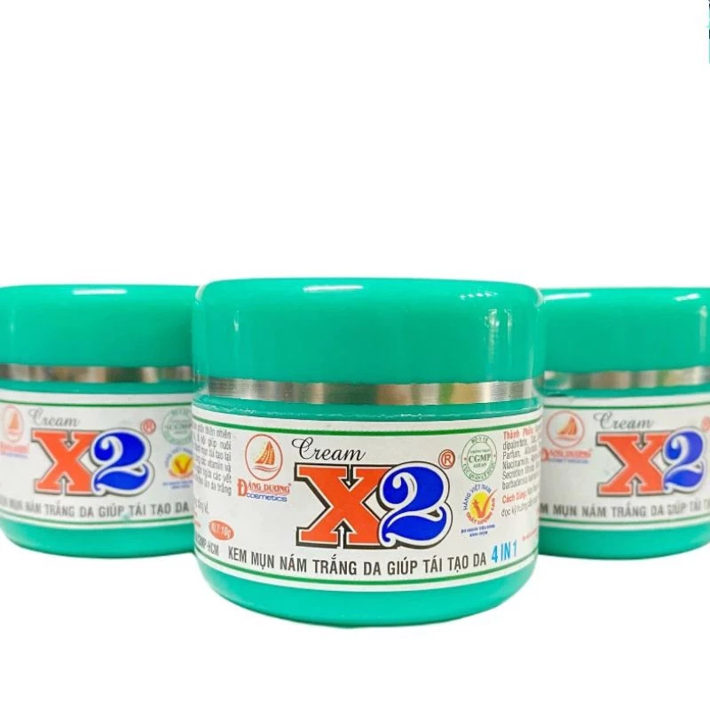 kem dưỡng trắng da x2