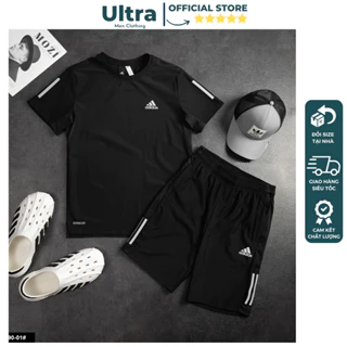 Đồ thể thao nam Adidas cao cấp thun lạnh chuẩn phom xịn đẹp Ultra UH4-990 Đồ bộ nam thể thao hàng hiệu mùa hè 2024