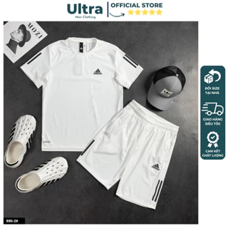 Bộ quần áo Adidas nam mùa hè cao cấp thun lạnh co giãn thấm hút mồ hôi Ultra UH4-990 Bộ áo quần thể thao mùa hè 2024