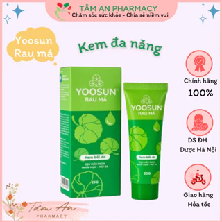 [Mẫu mới] Kem bôi da Yoosun Rau Má - Dịu mẩn ngứa, ngừa mụn, mát da, mờ sẹo 25g/ tuýp