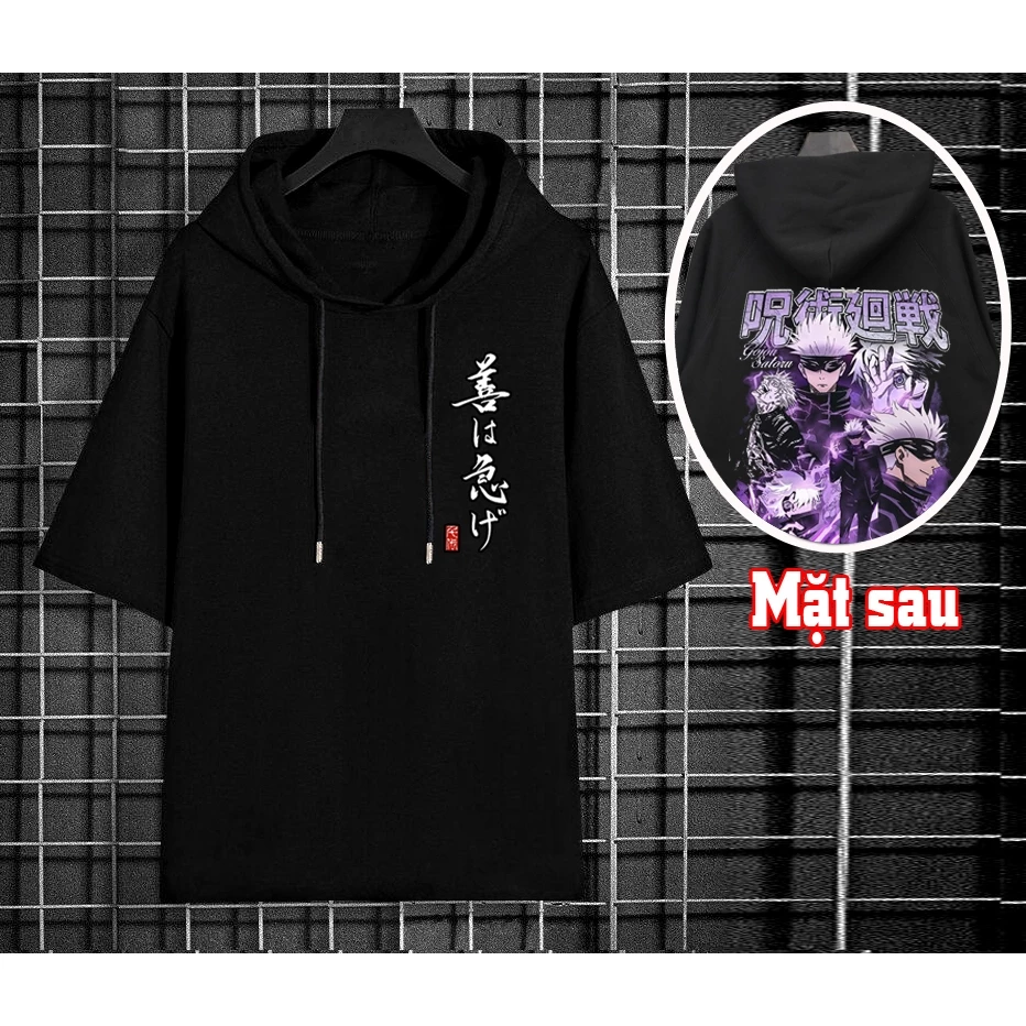 áo hoodie Anime Jujutsu Gojo Satoru phong các Nhật Bản Unisex, áo hoodie hè Anime Jujutsu Kaisen Gojo Satoru