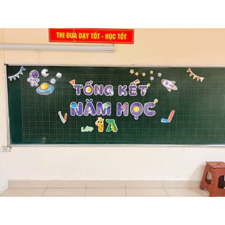 sét trang trí bảng tổng kết năm học