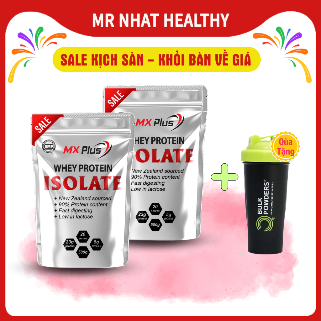 [COMBO 2 Túi + Tặng Quà] Whey Protein Isolate Mx Plus Tăng Cơ Giảm Mỡ - Mr Nhat Healthy