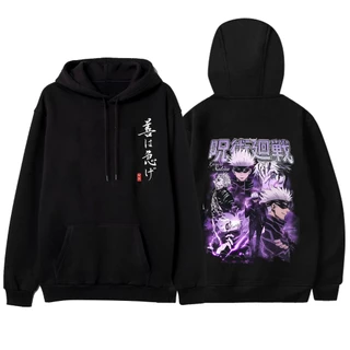 áo hoodie Jujutsu Gojo Satoru phong các Nhật Bản Unisex, áo hoodie hè Anime Jujutsu Kaisen Gojo Satoru