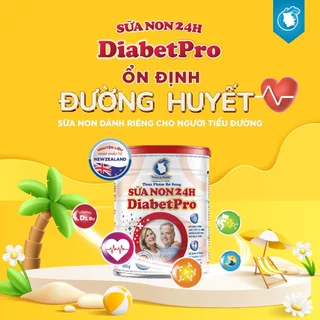 [Venus Milk] Sữa Non 24H DIABET PRO Phù Hợp Cho Người Cao Tuổi, Tiểu Đường Tuýp 2 Khối Lượng 800g