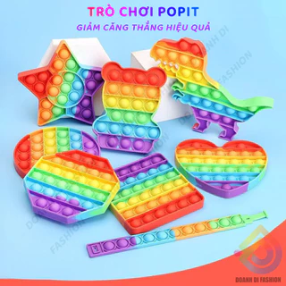 Đồ Chơi POP IT 3D Cho Bé. Popit Trò Chơi Giảm Căng Thẳng. Bóng Bóp It Khủng Long. Vòng Tay Popit