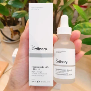 Serum [T.h.e O.rdinary Nia.cinamide] 10% + Zinc 1% 30ml Làm Sáng Da Thu Nhỏ Lỗ Chân Lông 30ml