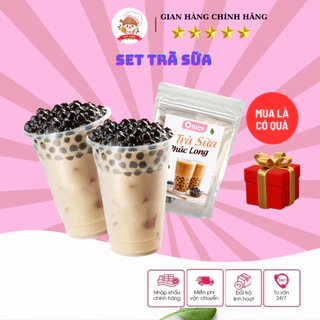 SET TRÀ SỮA 12-18ly sale 39k TẶNG 200 GRAM TRÂN CHÂU, 5 ỐNG HÚT, 2 CHAI GẤU 250ML DỄ THƯƠNG