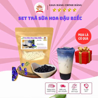 Set nguyên liệu làm trà sữa phân tầng hoa đậu biếc (25-30 ly) Bếp Yêu Meli