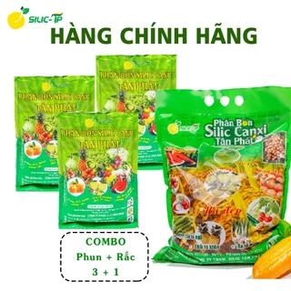 COMBO 1 BAO 5KG PHÂN BÓN SILIC LOẠI RẮC VÀ 3 GÓI SILIC PHUN TƯỚI 300GRAM