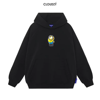 Áo khoác hoodie nam nữ local brand unisex cặp đôi nỉ ngoại cotton form rộng có zip CLOUDZY HD MINION