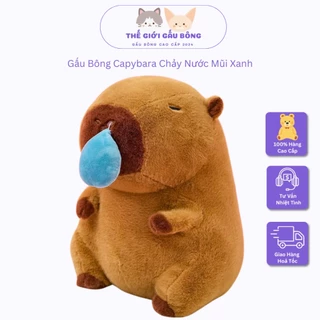 Gấu Bông Capybara Chảy Nước Mũi ( Mũi Rút) Cực Đáng Yêu Hàng Xuất Khẩu Chất Lông Mềm Mịn -YUNOZA