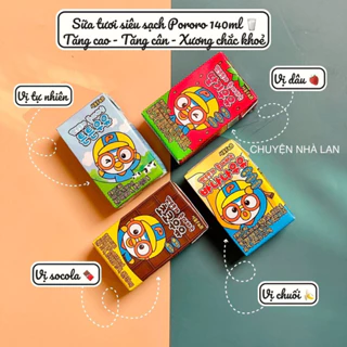 [ DATE XA ] SỮA TƯƠI PORORO F&B DÀNH CHO BÉ 1Y+ CỦA HÀN QUỐC - 24HỘP/ THÙNG