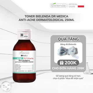 Toner Bielenda Dr Medica Anti-acne Dermatological làm sạch sâu, phục hồi da và giảm mụn 250ml