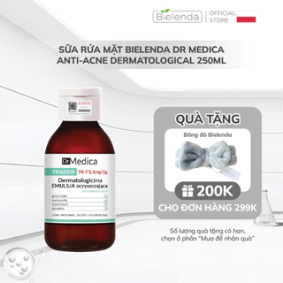 Sữa rửa mặt Bielenda Dr Medica Anti-Acne Dermatological làm sạch sâu, hỗ trợ giảm mụn 250ml