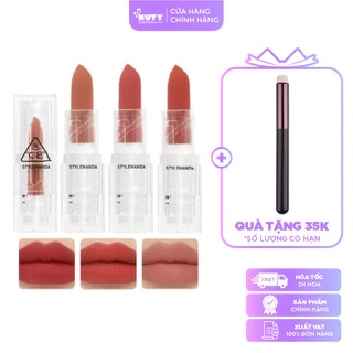 Son Thỏi Lì Vỏ Trong 3CE Soft Matte Lipstick [Warm&Cool Edition] 3.5g