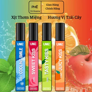 ( MUA 10 chai TẶNG 1 chai ) Xịt thơm miệng hương trái cây - 10ml vị ngọt tình yêu