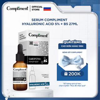 Serum Compliment Hyaluronic Acid 5% + B5 cấp nước, giữ ẩm, phục hồi 27ml