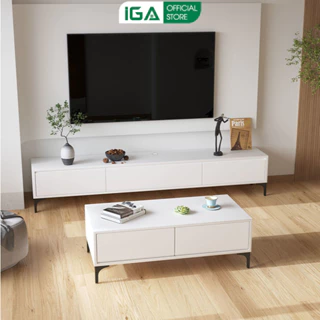 Bộ kệ tivi và bàn trà sofa thông minh phong cách hiện đại thương hiệu IGA - Gp323