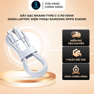 Dây sạc nhanh Type C-C  PD 100W  dành Laptop, điện thoại Samsung Oppo Xiaomi