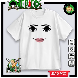 BST Áo Thun Trắng in hình Roblox Face thoáng mát đủ size | ZORO STORE