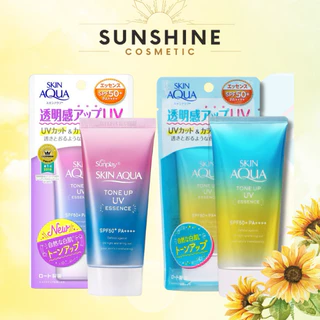 KEM CHỐNG NẮNG Skin Aqua Sunplay Tone Up UV Essence SPF50+ PA++++ nâng tone trắng sáng 80g