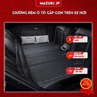 Giường đệm ghế sau ô tô bằng da cao cấp, Nệm xe hơi bằng da gấp gon thông minh Mazuki M98