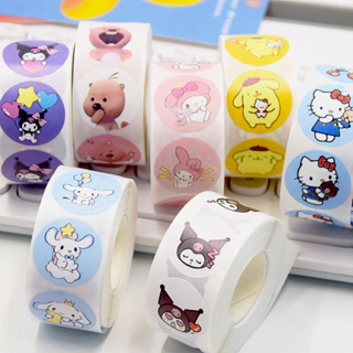 Cuộn sticker nhãn dán 500 miếng nhiều hình