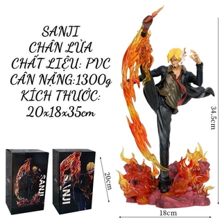 [35CM] MÔ HÌNH NHÂN VẬT SANJI CHÂN LỬA ANIME ONE PIECE, SƯU TẦM TRANG TRÍ DECOR, TOY, GIẢI TRÍ, QUÀ TẶNG,