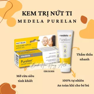 [ Hàng Mỹ ] Kem nứt đầu ti Medela Purelan 7g 37g