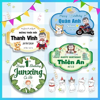 Bảng tên sinh nhật BÉ TRAI