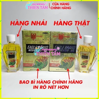 01 Dầu Gió Vàng Con Ó 24ml Hương Đinh Hương Made Singapore