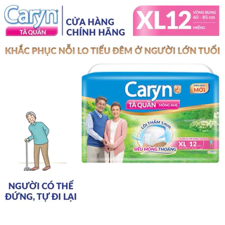 [ Tặng thêm 2 miếng ] Tả quần người lớn Caryn mỏng nhẹ đủ size