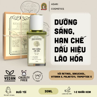 [30ml - hàng đặt trước] Kem Retinol nấm Linh Chi hạn chế lão hóa Asari Cosmetics