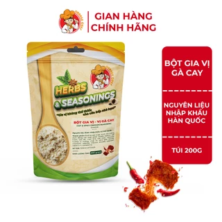 Bột Gia Vị Gà Cay Hot & Spicy Chicken Seasoning Orange Chef - Nguyên liệu nhập khẩu Hàn Quốc