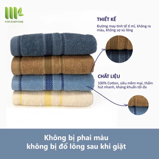 Khăn mặt cao cấp MK 100% cotton size nhỏ nhiều màu FK19 (28x40cm)