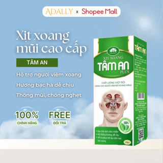 Xịt xoang mũi Tâm An viêm mũi viêm xoang hắt hơi sổ mũi nghẹt ngứa rát mũi ADL055