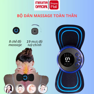 Miếng Dán Massage Misuma Xung Điện Máy Massage Toàn Thân 8 Chế Độ-19 Cường Độ Giảm Đau Nhức Hiệu Quả