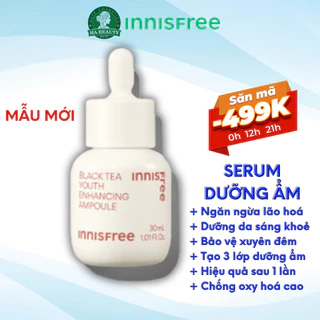 Tinh chất chống lão hóa innisfree phục hồi dưỡng sáng da trà đen Black Tea Youth Enhancing Ampoule 30 ml