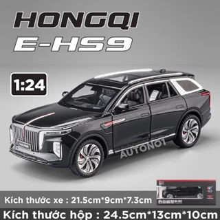 Mô hình xe Hongqi\Hồng Kỳ E-HS9 full open có đèn có âm thanh tỉ lệ 1:24 Chezhi OT439