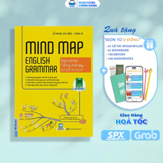 Sách - Mindmap English Grammar - Ngữ Pháp Tiếng Anh Bằng Sơ Đồ Tư Duy Cho Người Học Căn Bản - Học Kèm App