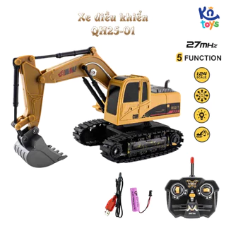 Đồ Chơi Điều Khiển Tỷ Lệ 1:24 SINO QH25-01 – Xe Máy Xúc 2 - KN TOYS