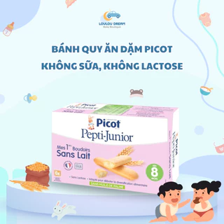 Bánh quy ăn dặm Picot Pepti - Junior không sữa, không lactose cho bé từ 8 tháng tuổi dị ứng đạm bò