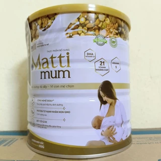Sữa Hạt Lợi Sữa Matti Mum -Hộp 650gr Chính Hãng.