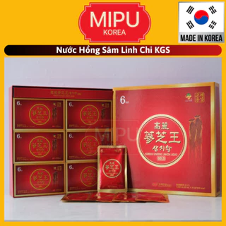 (Date 3/2027) Nước Hồng Sâm Linh Chi KGS Hàn Quốc Hộp 30 gói x 50ml gói