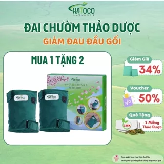 Đai Chườm Nóng Thảo Dược Đầu Gối Hatoco Giảm Đau Do Thoái Hóa, Giảm Nhức Mỏi Khớp Gối, Căng Cứng Cơ